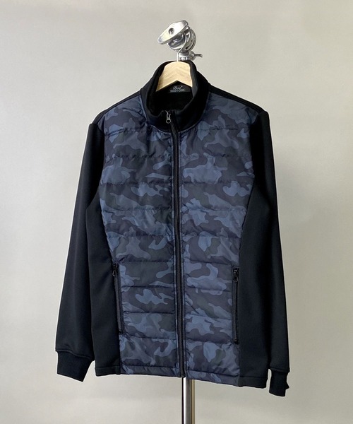 Beno（ビーノ）の「インナーダウン アクティビカル フロントダウン フルジップ スタンドネック ブルゾン（ダウンジャケット/コート・メンズ・ブラック/ネイビー/ベージュ/カーキ/カモフラージュ/チャコールグレー/ライトグレー・LL/M/L）」の17枚目の写真