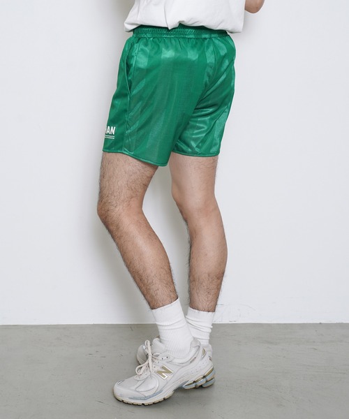 HAN KJOBENHAVN(ハンコペンハーゲン)の「HAN KJOBENHAVN FOOTBALL SHORTS M-130051(その他パンツ・メンズ・グリーン・SMALL)」の3枚目の写真