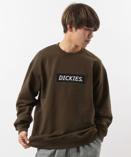 Dickies（ディッキーズ）の「【Dickies/ディッキーズ】 ボックスロゴ ワッペンスウェット/トレーナー（スウェット・メンズ・ブラック/ホワイト/ブラウン・M/XL/L）」の3枚目の写真