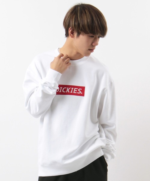 Dickies（ディッキーズ）の「【Dickies/ディッキーズ】 ボックスロゴ ワッペンスウェット/トレーナー（スウェット・メンズ・ブラック/ホワイト/ブラウン・M/XL/L）」の2枚目の写真