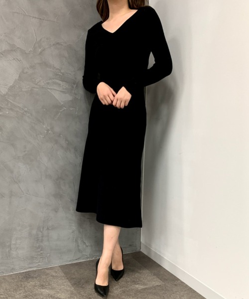 セール バックレースvネックニットワンピース ワンピース Eimy Istoire エイミーイストワール のファッション通販 Zozotown