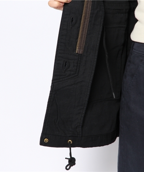 AVIREX（アヴィレックス）の「avirex/アヴィレックス/レディース/LONG M-65 JACKET/ロング　M-65　ジャケット（ミリタリージャケット・レディース・ブラック/カーキ・MEDIUM/SMALL）」の11枚目の写真