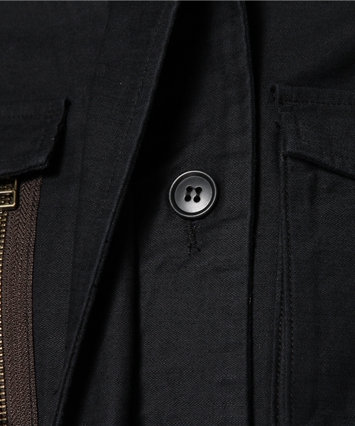 AVIREX（アヴィレックス）の「avirex/アヴィレックス/レディース/LONG M-65 JACKET/ロング　M-65　ジャケット（ミリタリージャケット・レディース・ブラック/カーキ・MEDIUM/SMALL）」の12枚目の写真