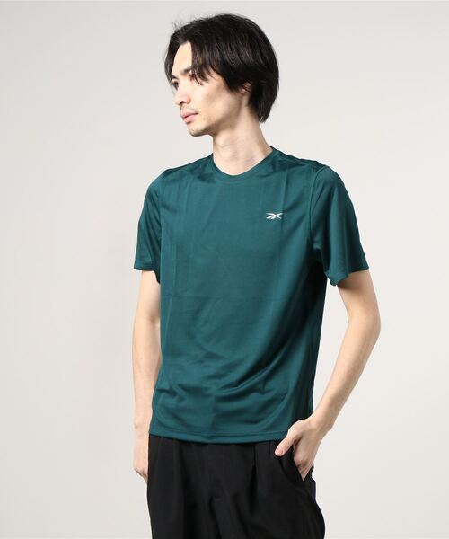 Reebok(リーボック)の「ランニング エッセンシャルズ シャツ / Running Essentials Shirt(Tシャツ/カットソー・メンズ・グレー/ライトブルー/グリーン/ブラック・LARGE/MEDIUM/SMALL/X-LARGE/X-SMALL/XXX-LARGE/XX-LARGE)」の12枚目の写真
