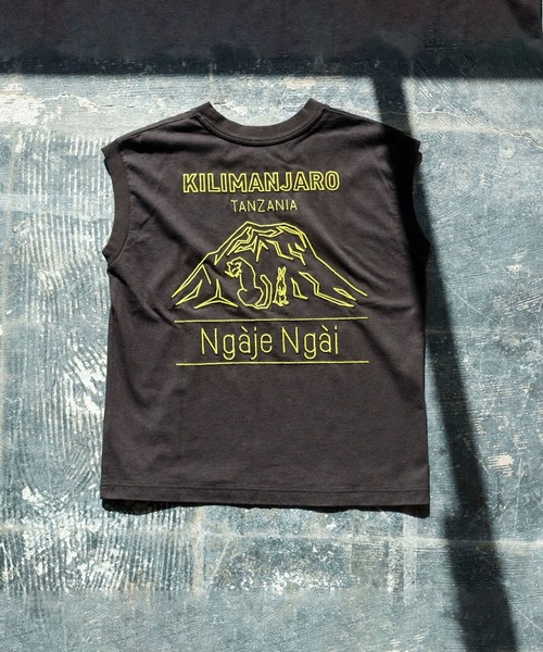 Johnbull（ジョンブル）の「【ｍaRket×JOHNBULL】コラボレーションフレンチスリーブTシャツ(Kilimanjaro)（Tシャツ/カットソー・レディース・ブラック/ホワイト・FREE）」の2枚目の写真