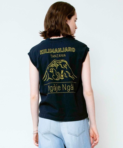 Johnbull（ジョンブル）の「【ｍaRket×JOHNBULL】コラボレーションフレンチスリーブTシャツ(Kilimanjaro)（Tシャツ/カットソー・レディース・ブラック/ホワイト・FREE）」の14枚目の写真