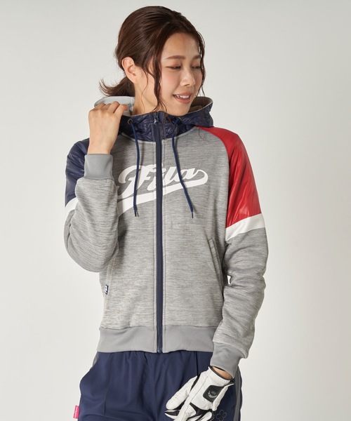 セール パーカー トップス レディースフルジップパーカー Fila フィラゴルフ Fila フィラ のファッション レディースフルジップ