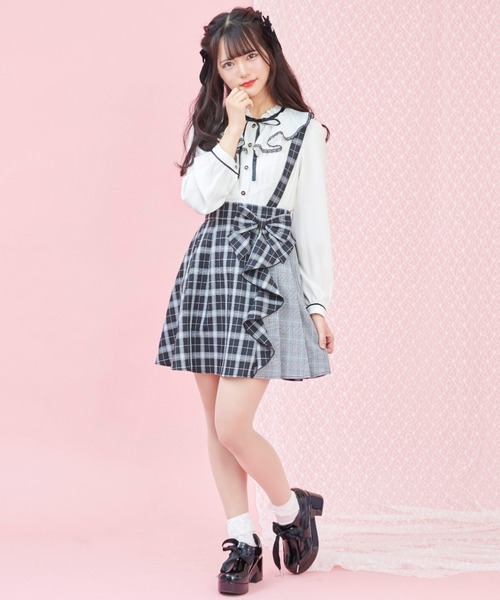 スカート スカート Secretmixチェックラッフルプリーツミニスカート スカート Secret Honey シークレットハニー のファッション