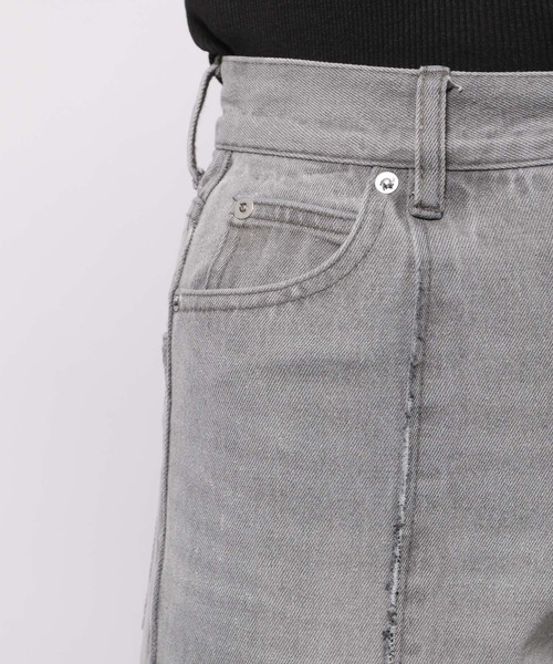 PAGEBOY（ページボーイ）の「センターダメージジーンズ（デニムパンツ・レディース・ブラック/サックスブルー・25inch/26inch）」の20枚目の写真