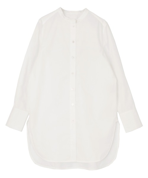 UR'S（ユアーズ）の「コットンチュニックブラウス（シャツ/ブラウス・レディース・グレー系その他/ブラウン系その他/オフホワイト/グリーン系その他/ブルー・S/M/L）」の7枚目の写真