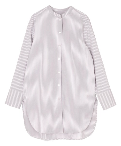 UR'S（ユアーズ）の「コットンチュニックブラウス（シャツ/ブラウス・レディース・グレー系その他/ブラウン系その他/オフホワイト/グリーン系その他/ブルー・S/M/L）」の9枚目の写真