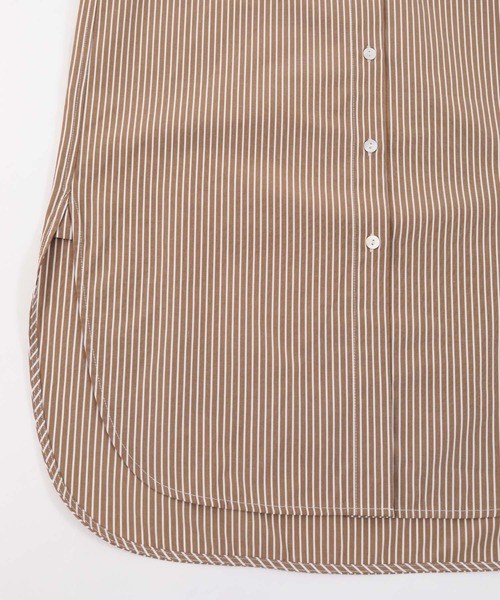 UR'S（ユアーズ）の「コットンチュニックブラウス（シャツ/ブラウス・レディース・グレー系その他/ブラウン系その他/オフホワイト/グリーン系その他/ブルー・S/M/L）」の14枚目の写真