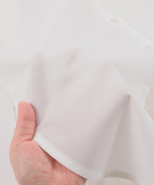 UR'S（ユアーズ）の「コットンチュニックブラウス（シャツ/ブラウス・レディース・グレー系その他/ブラウン系その他/オフホワイト/グリーン系その他/ブルー・S/M/L）」の11枚目の写真