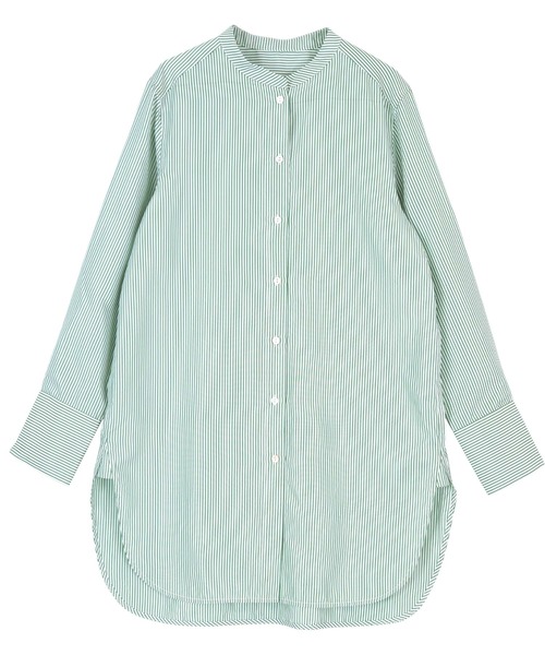 UR'S（ユアーズ）の「コットンチュニックブラウス（シャツ/ブラウス・レディース・グレー系その他/ブラウン系その他/オフホワイト/グリーン系その他/ブルー・S/M/L）」の15枚目の写真