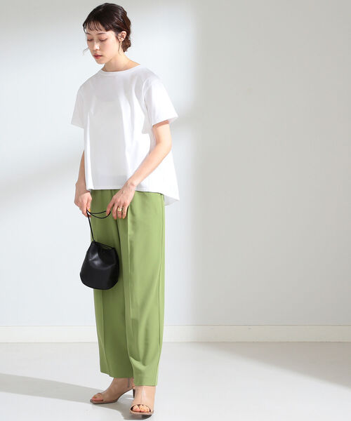 Ray BEAMS（レイビームス）の「Ray BEAMS / バック フレア ハーフスリーブ Tシャツ（Tシャツ/カットソー・レディース・ブラック/ホワイト/グリーン/モカ・ONE SIZE）」の11枚目の写真