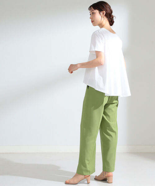 Ray BEAMS（レイビームス）の「Ray BEAMS / バック フレア ハーフスリーブ Tシャツ（Tシャツ/カットソー・レディース・ブラック/ホワイト/グリーン/モカ・ONE SIZE）」の13枚目の写真