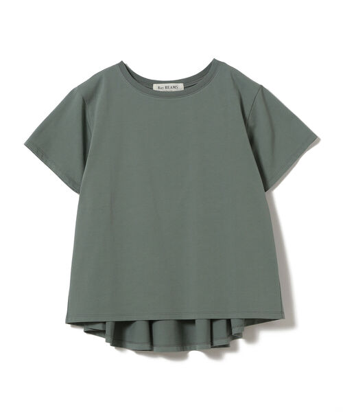 Ray BEAMS（レイビームス）の「Ray BEAMS / バック フレア ハーフスリーブ Tシャツ（Tシャツ/カットソー・レディース・ブラック/ホワイト/グリーン/モカ・ONE SIZE）」の20枚目の写真