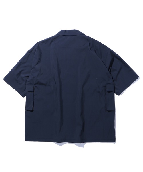 MR.OLIVE（ミスターオリーブ）の「【セットアップ対応】SHELTECH(シェルテック) C/N タイプライター / カーゴ 半袖 開襟シャツ（シャツ/ブラウス・メンズ・ブラック/ベージュ/ネイビー・SMALL/MEDIUM/LARGE）」の12枚目の写真