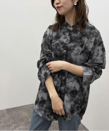 apres jour mignon | タイダイ柄バンドカラーシャツ【ZOZOTOWN限定アイテム】(シャツ/ブラウス)