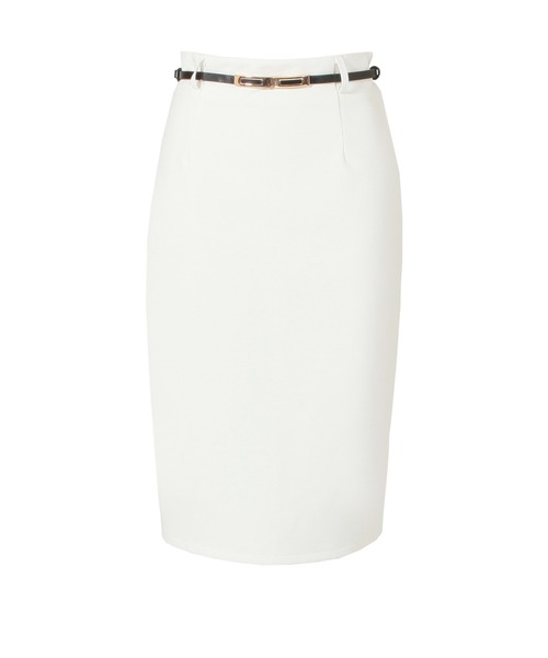 Julia Boutique（ジュリアブティック）の「選べるショート丈・ミディアム丈 ベルト付きタイトスカート/21066（スカート・レディース・ピンク/ネイビー/ブラック/ホワイト/ベージュ/ボルドー・ONE）」の13枚目の写真