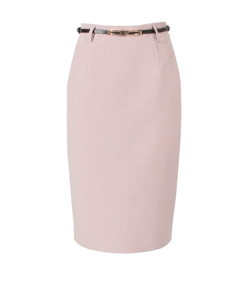 Julia Boutique（ジュリアブティック）の「選べるショート丈・ミディアム丈 ベルト付きタイトスカート/21066（スカート・レディース・ピンク/ネイビー/ブラック/ホワイト/ベージュ/ボルドー・ONE）」の18枚目の写真