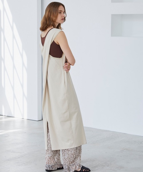 BONLECILL(ボンルシール)の「総針ニットタンクトップ(タンクトップ・レディース・ベージュ/サックスブルー/イエロー/ブラウン/ナチュラル・FREE)」の21枚目の写真