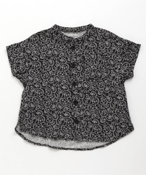 BREEZE（ブリーズ）の「3柄ノーカラーシャツ（シャツ/ブラウス・キッズ・チェック/ブラック/ミント・110/140/150/100/130/120/90）」の2枚目の写真