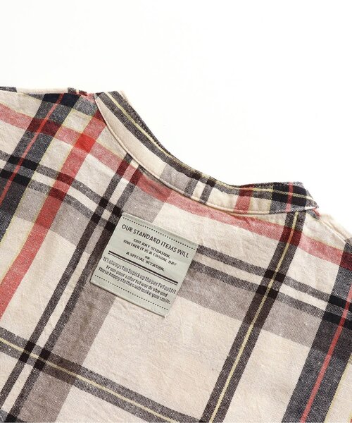 BREEZE（ブリーズ）の「3柄ノーカラーシャツ（シャツ/ブラウス・キッズ・チェック/ブラック/ミント・110/140/150/100/130/120/90）」の9枚目の写真