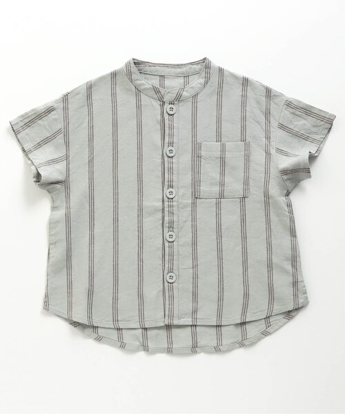 BREEZE（ブリーズ）の「3柄ノーカラーシャツ（シャツ/ブラウス・キッズ・チェック/ブラック/ミント・110/140/150/100/130/120/90）」の18枚目の写真