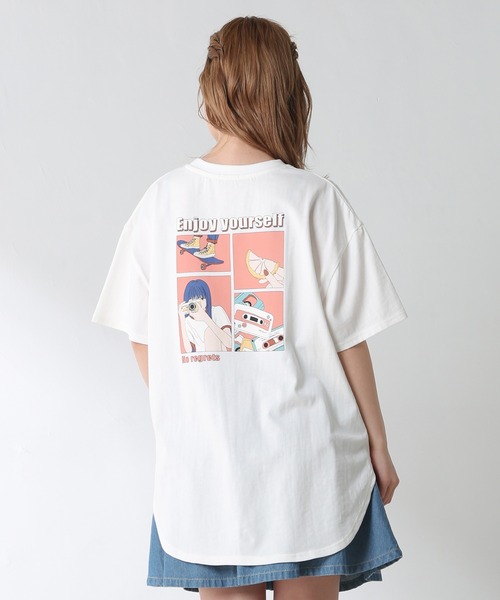 Honeys（ハニーズ）の「イラストプリントTシャツ（Tシャツ