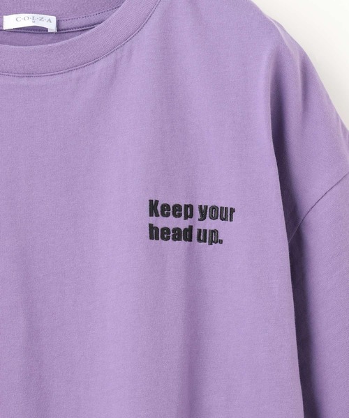 Honeys（ハニーズ）の「イラストプリントＴシャツ（Tシャツ/カットソー・レディース・ブラック/ホワイト系その他/パープル/グリーン/ホワイト・M/S/L）」の22枚目の写真