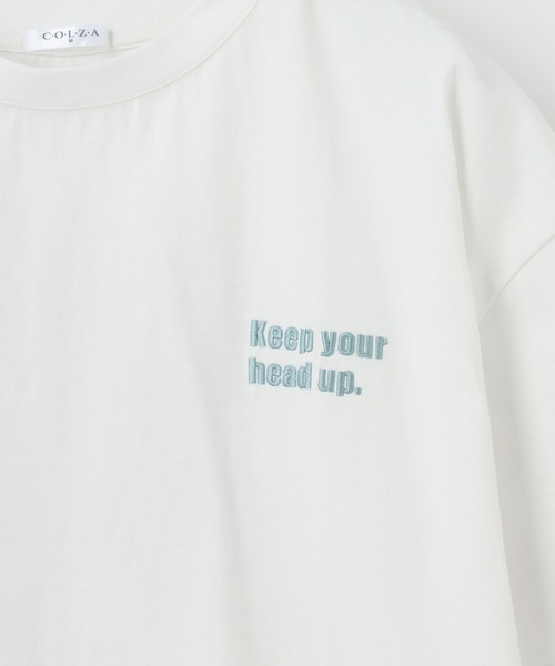 Honeys（ハニーズ）の「イラストプリントＴシャツ（Tシャツ/カットソー・レディース・ブラック/ホワイト系その他/パープル/グリーン/ホワイト・M/S/L）」の19枚目の写真