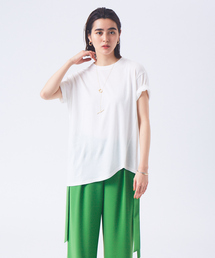 qualite | リネンコットンアシメＴシャツ(Tシャツ/カットソー)