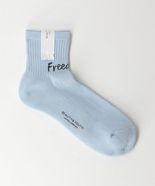 BEAUTY&YOUTH UNITED ARROWS（ビューティーアンドユースユナイテッドアローズ）の「BY ロゴ クフォーター ソックス（ソックス/靴下・メンズ・ライム/グレー/ライトブルー/ホワイト・FREE）」の4枚目の写真