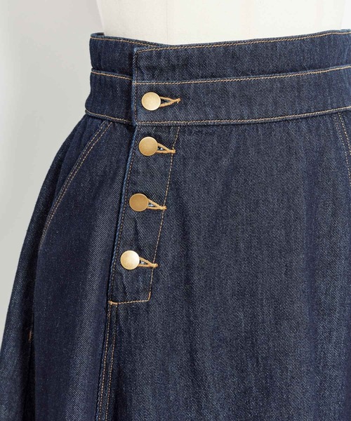 NOELA（ノエラ）の「イレヘムフレアスカート（スカート・レディース・ダークインディゴブルー/ブルー/オフホワイト・M/S）」の20枚目の写真