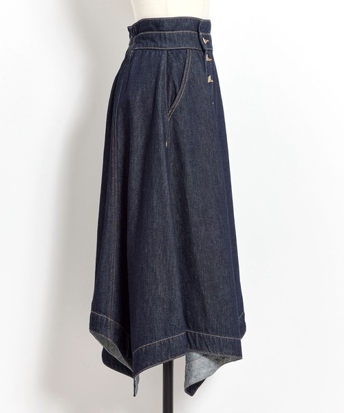 NOELA（ノエラ）の「イレヘムフレアスカート（スカート・レディース・ダークインディゴブルー/ブルー/オフホワイト・M/S）」の21枚目の写真