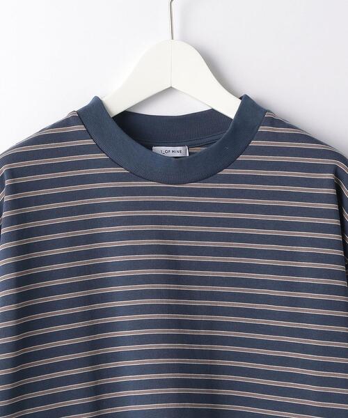 green label relaxing（グリーンレーベルリラクシング）の「OLT＜機能 / 制菌・部屋干し防臭＞ 1_OF MINE GIZA ボーダー クルーネック カットソー（Tシャツ/カットソー・メンズ・ロイヤルブルー/ライトグレー・LARGE/SMALL/X-LARGE/MEDIUM）」の10枚目の写真