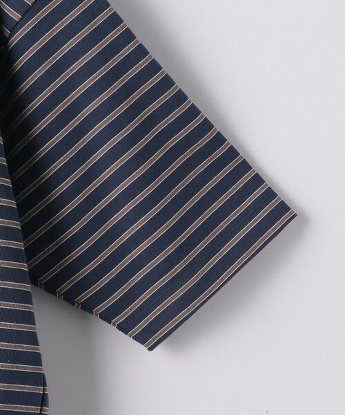 green label relaxing（グリーンレーベルリラクシング）の「OLT＜機能 / 制菌・部屋干し防臭＞ 1_OF MINE GIZA ボーダー クルーネック カットソー（Tシャツ/カットソー・メンズ・ロイヤルブルー/ライトグレー・LARGE/SMALL/X-LARGE/MEDIUM）」の11枚目の写真