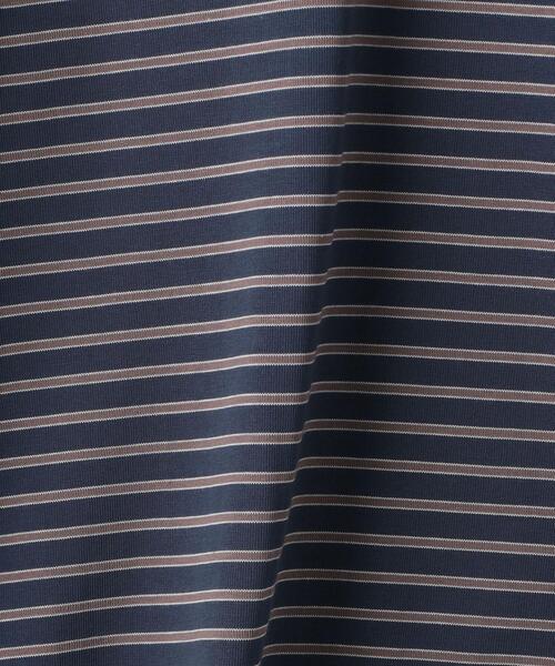 green label relaxing（グリーンレーベルリラクシング）の「OLT＜機能 / 制菌・部屋干し防臭＞ 1_OF MINE GIZA ボーダー クルーネック カットソー（Tシャツ/カットソー・メンズ・ロイヤルブルー/ライトグレー・LARGE/SMALL/X-LARGE/MEDIUM）」の13枚目の写真