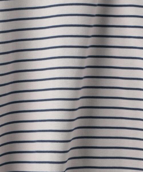 green label relaxing（グリーンレーベルリラクシング）の「OLT＜機能 / 制菌・部屋干し防臭＞ 1_OF MINE GIZA ボーダー クルーネック カットソー（Tシャツ/カットソー・メンズ・ロイヤルブルー/ライトグレー・LARGE/SMALL/X-LARGE/MEDIUM）」の16枚目の写真