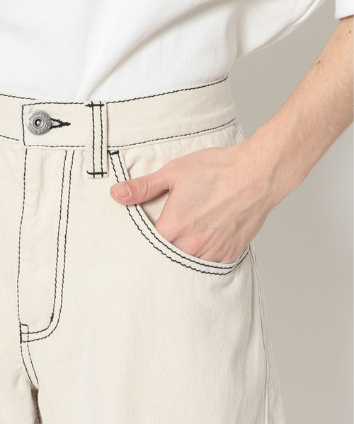 DANKE SCHON（ダンケシェーン）の「DankeSchon/ダンケシェーン/ステッチペインターパンツ（デニムパンツ・メンズ・ホワイト/ブラック/ベージュ/カーキ・LARGE/MEDIUM）」の14枚目の写真