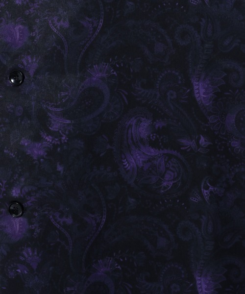 HARE（ハレ）の「【WEB限定ブルー】ダークペイズリーシャツ(HARE)（シャツ/ブラウス・メンズ・ブラック/パープル/レッド/ブルー・SMALL/MEDIUM）」の13枚目の写真