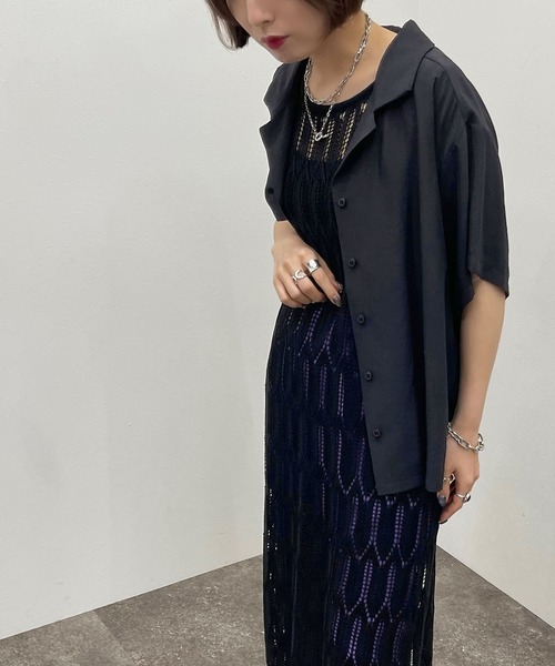 apres jour mignon(アプレジュールミニョン)の「透かし編みニットノースリワンピース【ZOZOTOWN限定アイテム】(ワンピース・レディース・マスタード/グリーン/ブラック/アイボリー・X-LARGE/フリー)」の18枚目の写真