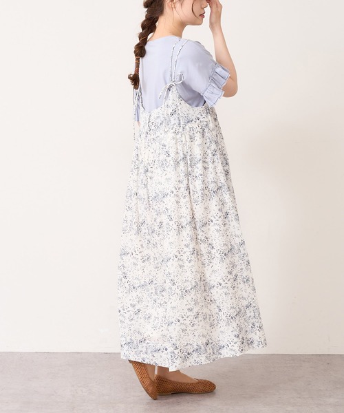 PUAL CE CIN（ピュアルセシン）の「【WEB限定・Du noir】機能素材袖フリルT（Tシャツ/カットソー・レディース・オフホワイト/ブルー系その他/グレイッシュベージュ/ブラック・FREE）」の22枚目の写真