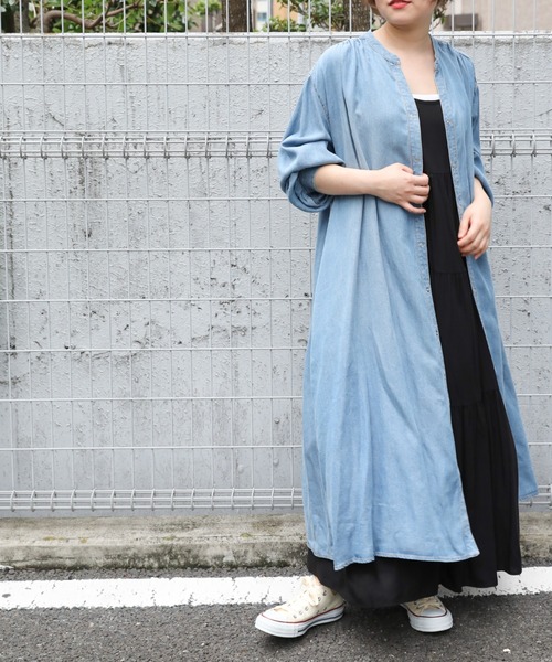 セール Zozo限定 サキシマamp テンセルデニムビックシャツワンピース ワンピース Sakishimatokyo サキシマトーキョー のファッション通販 Zozotown