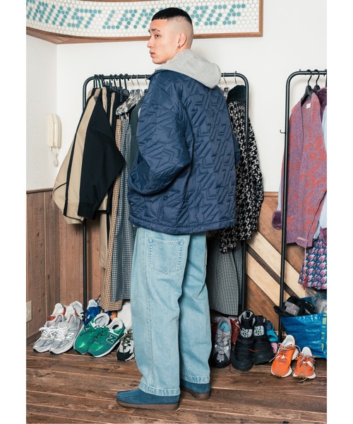 NEONSIGN（ネオンサイン）の「NEONSIGN ネオンサイン / BADBOY DENIM SLACKS（USED）バッドボーイデニムスラックス（セットアップ） / N1564（デニムパンツ・メンズ・インディゴブルー・44/46/48）」の4枚目の写真