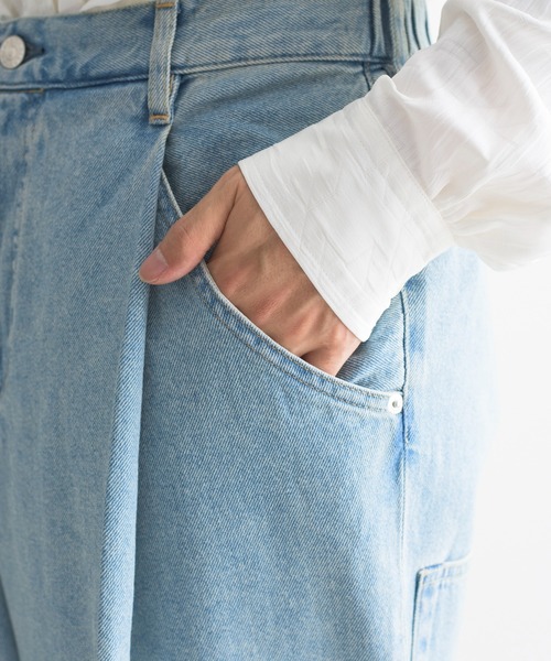 NEONSIGN（ネオンサイン）の「NEONSIGN ネオンサイン / BADBOY DENIM SLACKS（USED）バッドボーイデニムスラックス（セットアップ） / N1564（デニムパンツ・メンズ・インディゴブルー・44/46/48）」の16枚目の写真