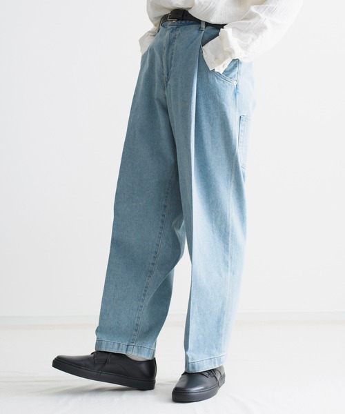 NEONSIGN（ネオンサイン）の「NEONSIGN ネオンサイン / BADBOY DENIM SLACKS（USED）バッドボーイデニムスラックス（セットアップ） / N1564（デニムパンツ・メンズ・インディゴブルー・44/46/48）」の5枚目の写真