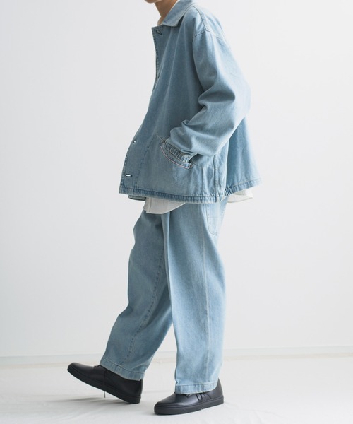 NEONSIGN（ネオンサイン）の「NEONSIGN ネオンサイン / BADBOY DENIM SLACKS（USED）バッドボーイデニムスラックス（セットアップ） / N1564（デニムパンツ・メンズ・インディゴブルー・44/46/48）」の8枚目の写真