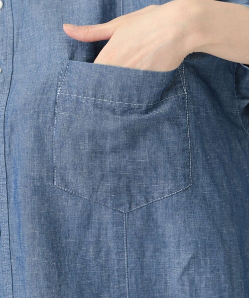 Curensology(カレンソロジー)の「Curensology(カレンソロジー)/<&RC>シャンブレーシャツ(シャツ/ブラウス・レディース・インディゴブルー/ブルー・FREE)」の9枚目の写真